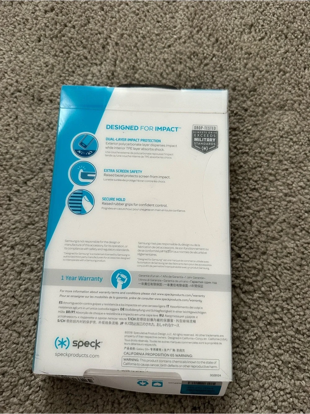 Speck Samsung Galaxy S9+ phone case NIB